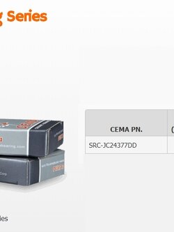 ลูกปืนกะโหลกเซรามิค Cema SRC-JC24377DD