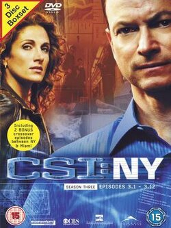 CSI: New York Season 3 (MASTER DVD 6 แผ่น เสียงไทย,ENG บรรยายไทย,ENG) นักสืบคู่หู แม็ค เทย์เลอร์ และ สเตลล่า โบนาเซอรา นำทีมไขคดีปริศนาอาชญากรรม