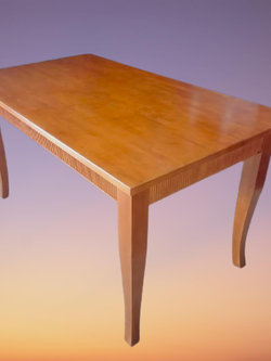 โต๊ะอาหาร ไม้ โต๊ะทานข้าว 4 ที่นั่ง ขนาด W 80 x L 140 x H 76 Cms. รุ่นเวเนเซีย สีสัก, สีน้ำตาล