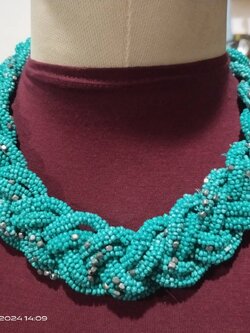 สร้อยคองานถักเปีย โชคเกอร์ แฟชั่น