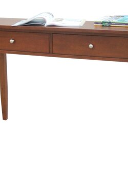 โต๊ะคอนโซลไม้ 2 ลิ้นชัก รุ่น Tango ขนาด W 112 x D 38 x H 76 Cms. สีขาว