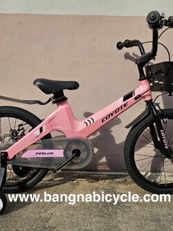 รถเด็ก Coyote Peelus 18 นิ้ว ตัวถังอลูมิเนียม ดิสเบรคหลัง มีสีเด็กผู้หญิงและเด็กผู้ชาย