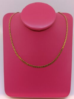 สร้อยคออิตาลี่ งานลายตัน สำหรับสุภาพบุรุษและสตรี ขนาด19นิ้ว