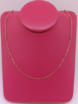 สร้อยคออิตาลี่ ลายไข่ปลา ลวดลายแฟนซี น้ำหนักเบาบาง สำหรับสุภาพสตรี