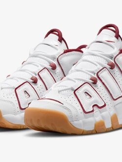Nike Air More Uptempo GS White Team Red Gum