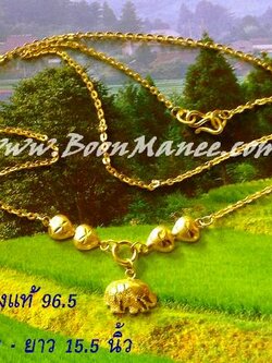 สร้อยคอ ทองแท้ 96.5% น้ำหนัก 1 สลึง