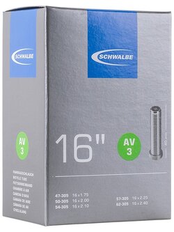 ยางใน Schwalbe AV3 16 x 1.75 - 2.40 จุ๊บใหญ่
