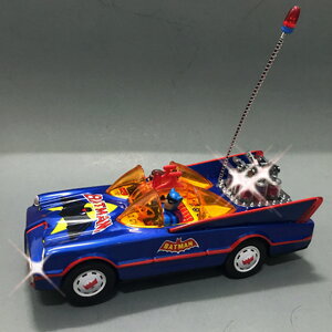 70s Batman Batmobile Vintage Battery Tin Toy