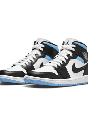 Wmns Nike Air Jordan 1 Mid University Black White