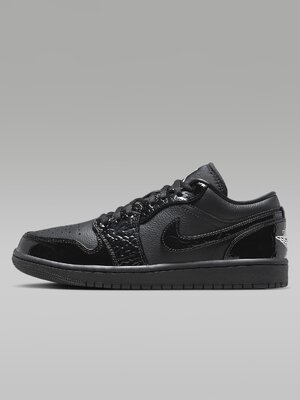 Nike Air Jordan 1 Low Black Croc