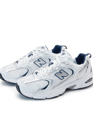 New Balance 530 White Silver Navy