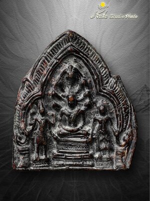 พระนารายณ์ทรงปืน เนื้อชินตะกั่วสนิมแดง จ.ลพบุรี (โชว์พระ)