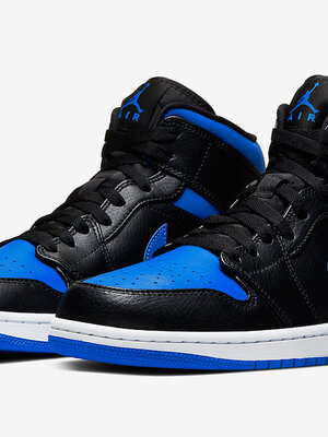 Nike Air Jordan 1 Mid Royal Black Blue