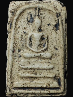 พระสมเด็จวัดระฆังโฆสิตาราม พิมพ์ฐานแซม ลงรัก