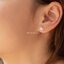 Classic Heart Stud Earrings - ต่างหูหัวใจคลาสสิคเพชรล้อม (มี 3 สี) (ก้านต่างหูเงินแท้)