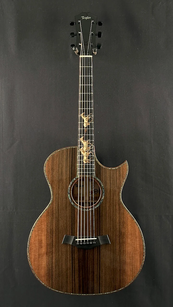 Taylor Custom "B. Taylor" 12-Fret Grand Auditorium in Figured Blackwood with Stripy Sinker Redwood Top