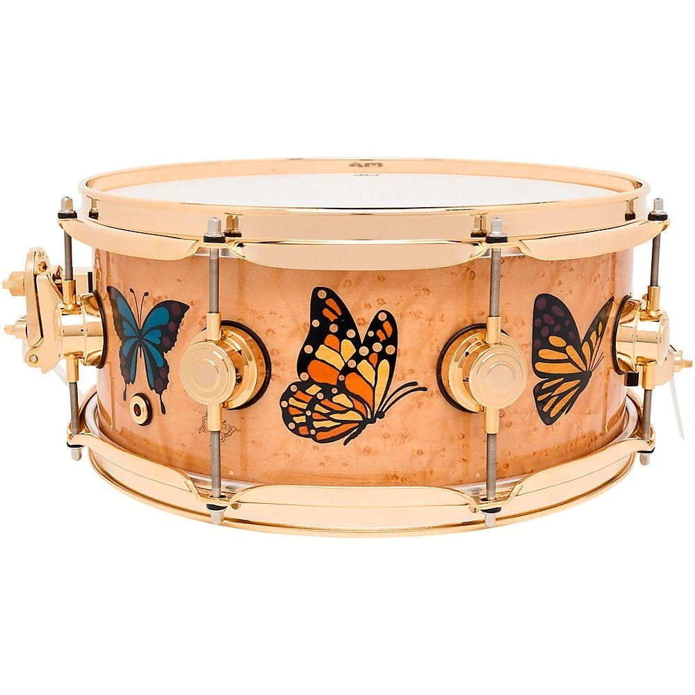 DW Collector's Sheila E. Icon Snare Drum - 5.5 inches x 13 inches, Sheila E. Tribute Inlays