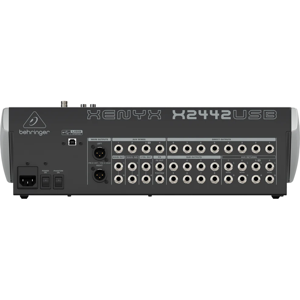 Behringer Xenyx X2442USB Premium 24-Input 4/2-Bus Mixer & USB/Audio Interface