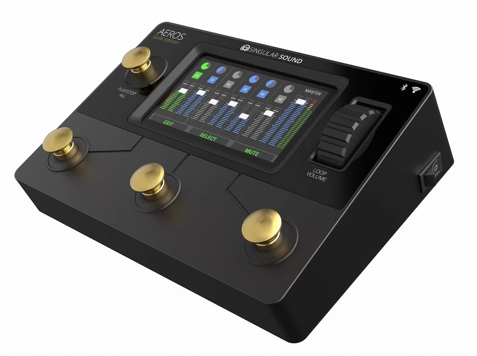 Singular Sound Aeros Loop Studio Gold Edition Stereo Looper Pedal