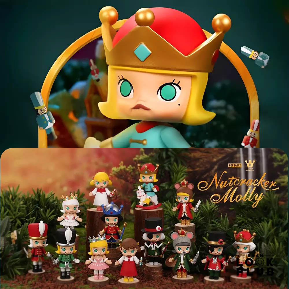 เลือกตัวได้ ] Molly : Nutcracker [ Pop Mart ] ตุ๊กตาฟิกเกอร์ Art