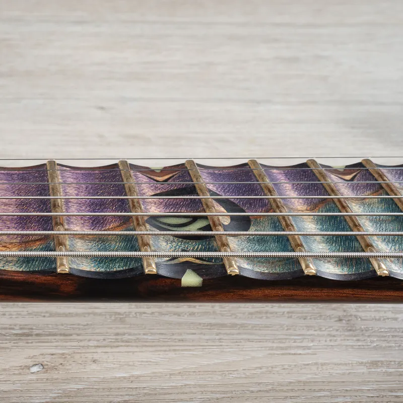 Ereshkigal Original Series Urash Sword Breaker 7-String Baritone Multi-Scale Guitar, Resin Art Burl