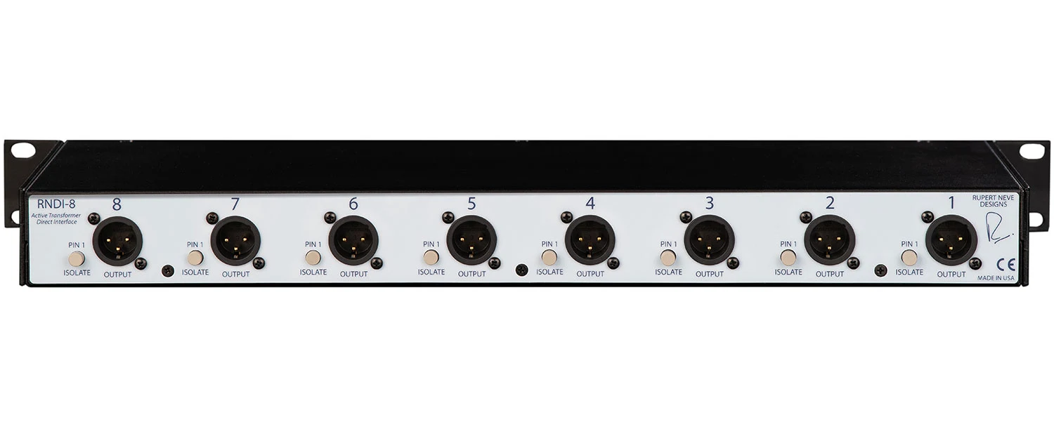 RUPERT NEVE DESIGNS RNDI-8 8-CHANNEL ACTIVE TRANSFORMER DIRECT BOX