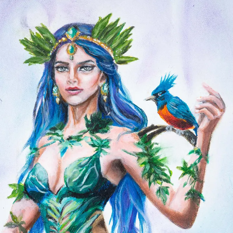 Ereshkigal Original Series Urash Sword Breaker 7-String Baritone Multi-Scale Guitar, Resin Art Burl