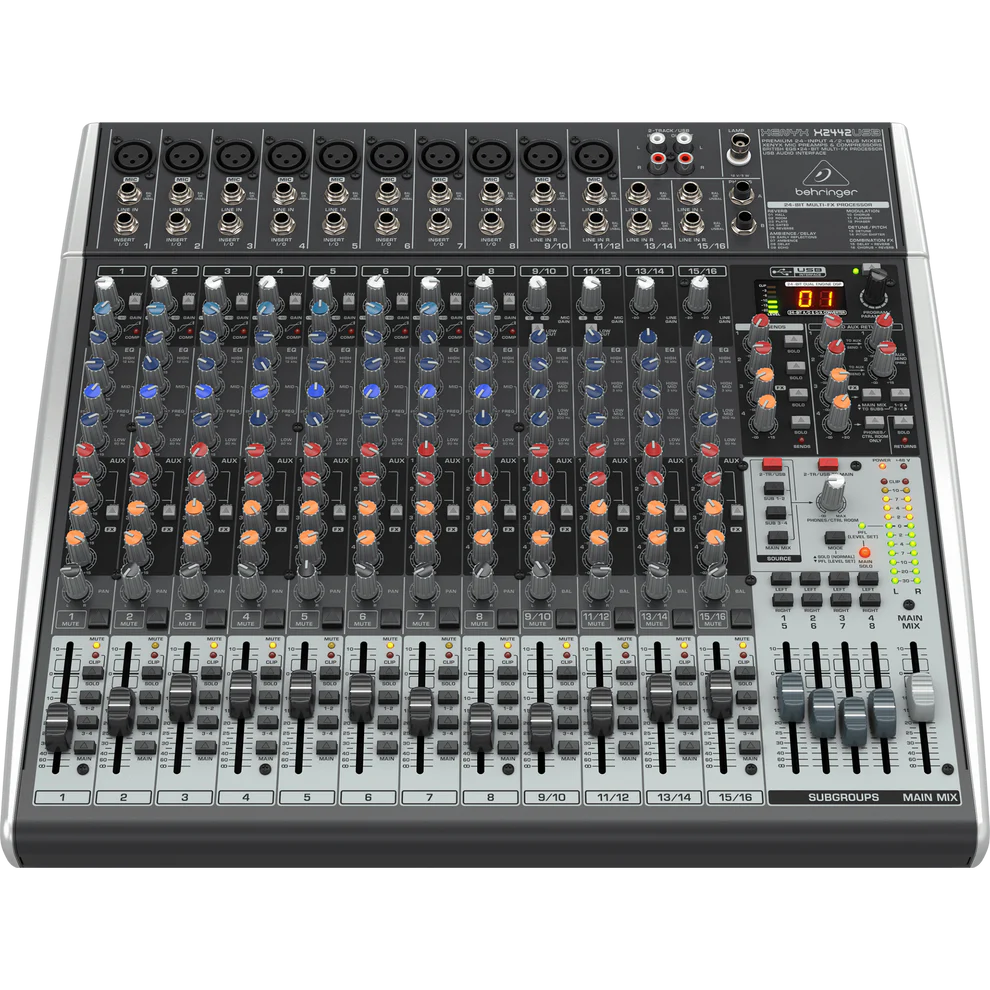 Behringer Xenyx X2442USB Premium 24-Input 4/2-Bus Mixer & USB/Audio Interface
