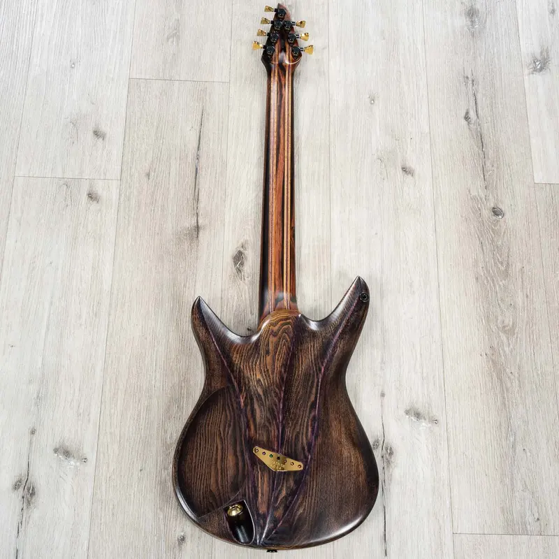 Ereshkigal Original Series Urash Sword Breaker 7-String Baritone Multi-Scale Guitar, Resin Art Burl