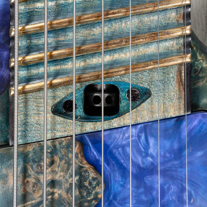 Ereshkigal Original Series Urash Sword Breaker 7-String Baritone Multi-Scale Guitar, Resin Art Burl